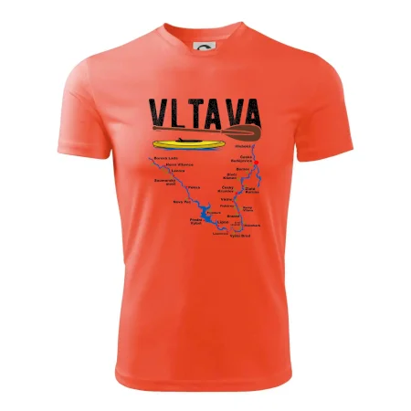 Mapa řeky Vltavy