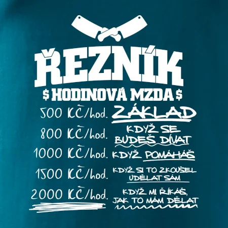 Hodinová mzda řezník