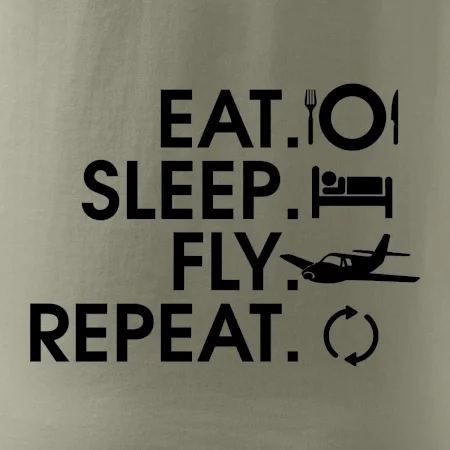 Eat sleep fly repeat