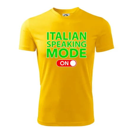 Italian speaking mode - ON