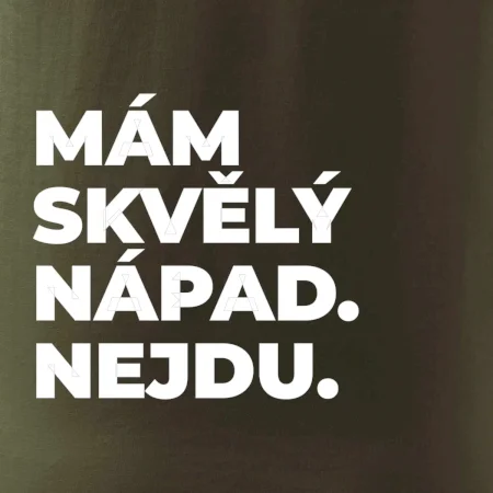 MÁM SKVĚLÝ NÁPAD. NEJDU.