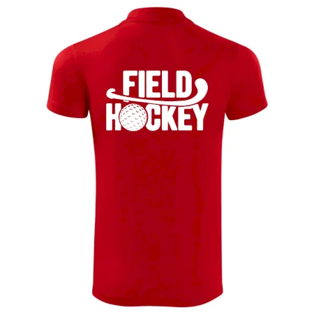 Field hockey míček a nápis