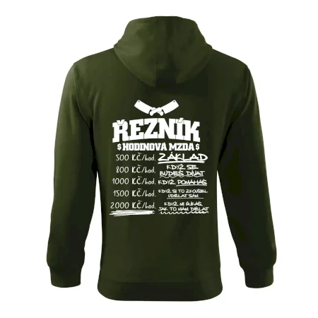 Hodinová mzda řezník