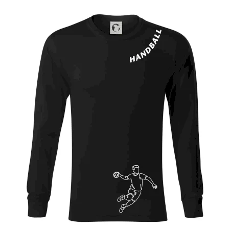 Handball nápis šikmo