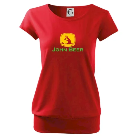 John Beer jelen s pivem