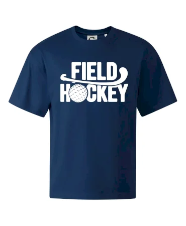 Field hockey míček a nápis