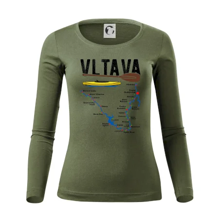 Mapa řeky Vltavy