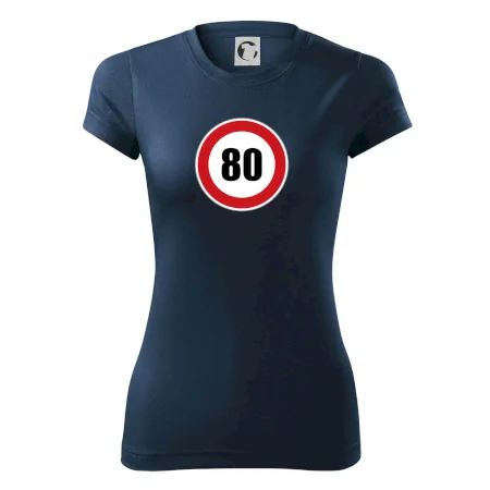 Dopravní značka - omezení rychlosti 80