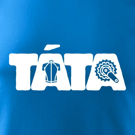 Táta nápis - cyklista