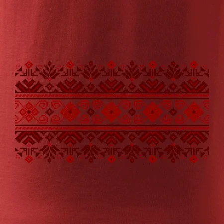Ukrajinský vzor - červený