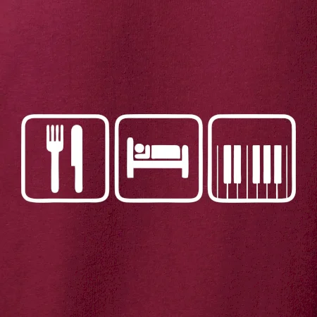 Eat sleep piano v řadě