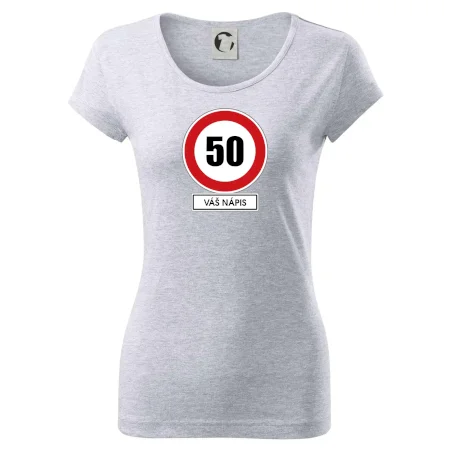 Dopravní značka - rychlost 50 - váš nápis