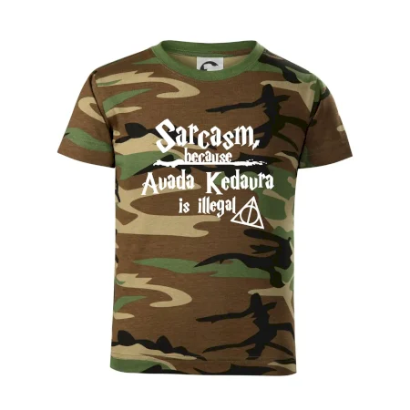 Harry - Sarcasm, because Avada Kedavra is illegal