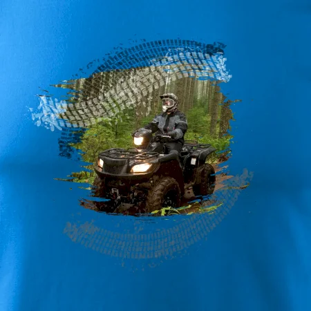 ATV čtyřkolka v lese