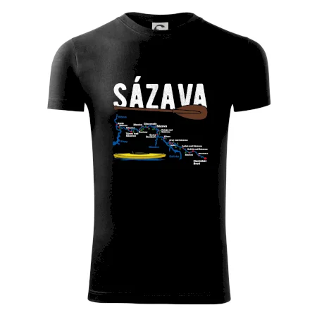 Mapa řeky Sázavy