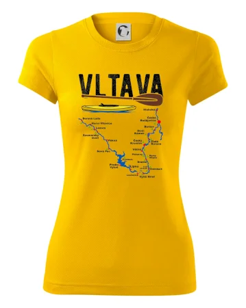 Mapa řeky Vltavy