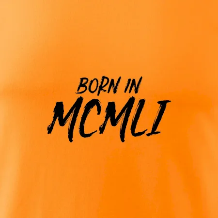 Born in - Římské číslo 1951