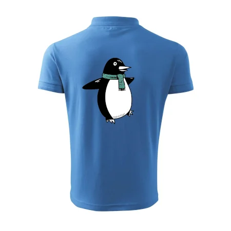 Tučňák se zelenou šálou