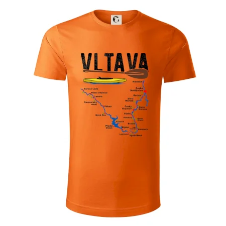 Mapa řeky Vltavy