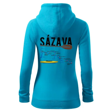 Mapa řeky Sázavy