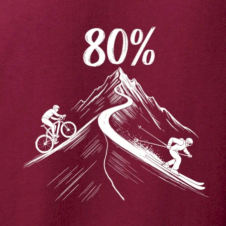 Narozeniny cyklista a lyžař 80