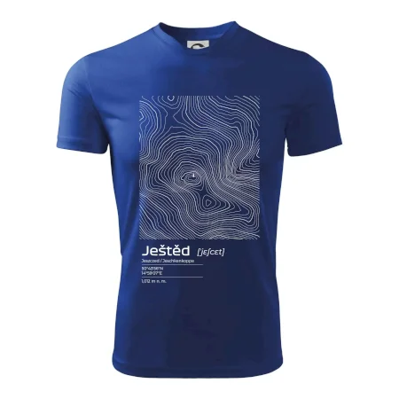Ještěd - vrstevnice v obdélníku