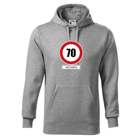 Dopravní značka - rychlost 70 - váš nápis