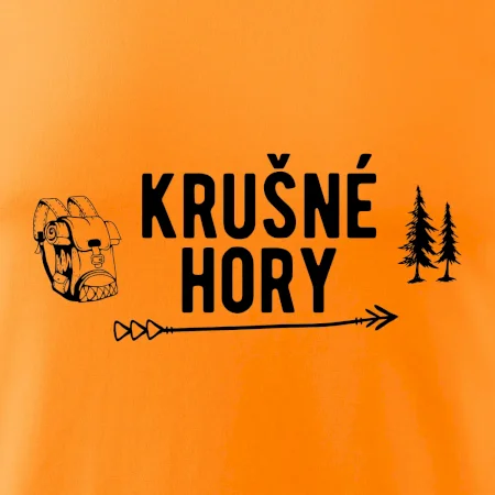 Krušné hory nápis