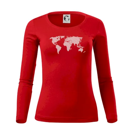 Mapa světa otisk