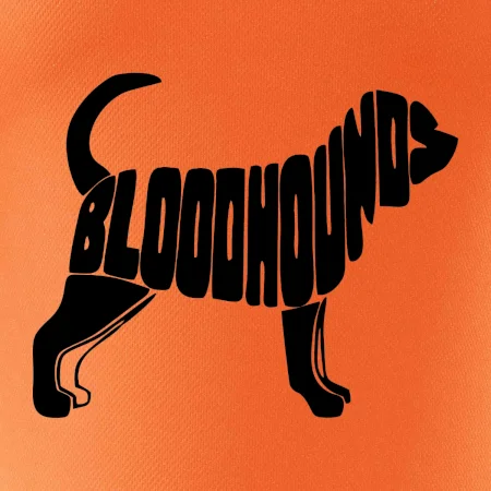Bloodhound nápis v těle