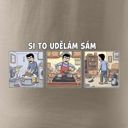 Si to udělám sám - muž s knírkem