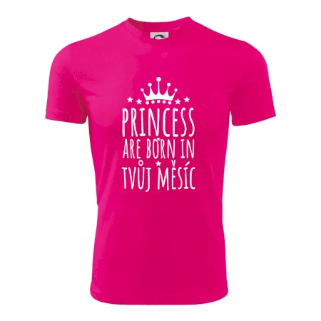 Princesses are born in (vlastní nápis měsíc narození)