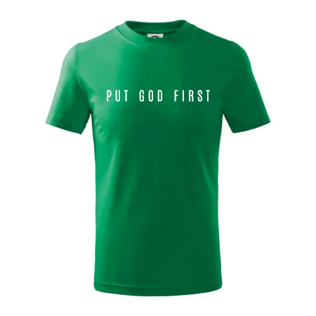 Put God first slabý nápis