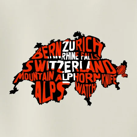 Mapy - názvy měst - Švýcarsko