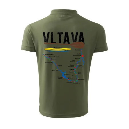 Mapa řeky Vltavy