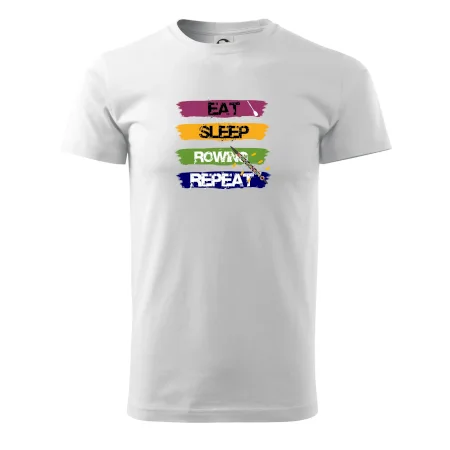 Eat sleep rowing repeat barevné
