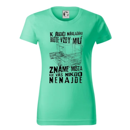 K řidiči náklaďáku buďte vždy milý