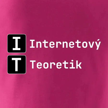 IT Nápis Internetový Teoretik
