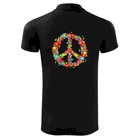 Peace symbol červené květiny
