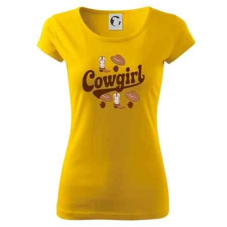 Cowgirl nápis a oblečení