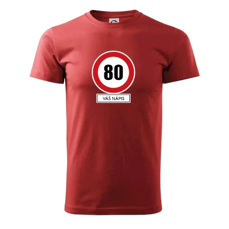 Dopravní značka - rychlost 80 - váš nápis