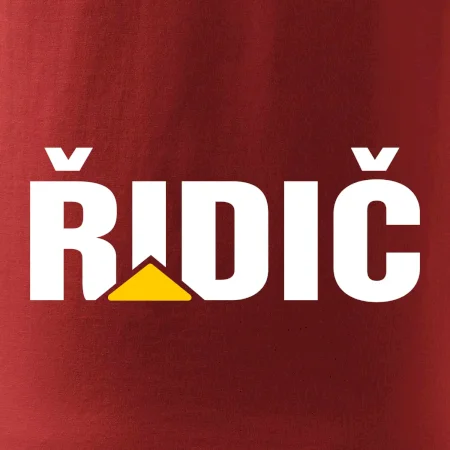 Řidič nápis