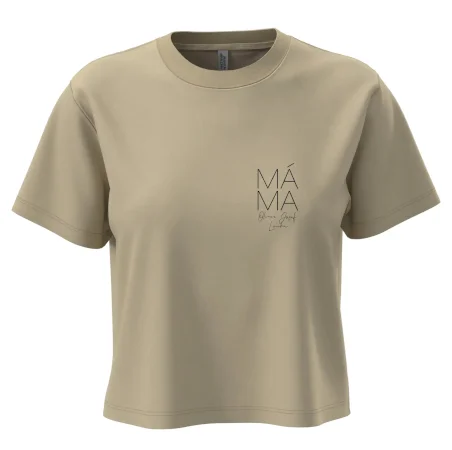 Nápis máma  na prsu se jmény dětí