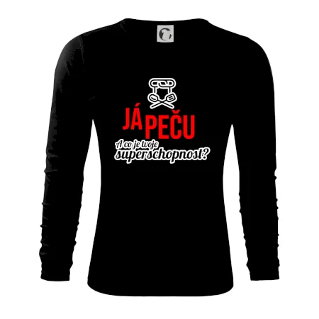 Já peču - tvoje superschopnost? rovný nápis