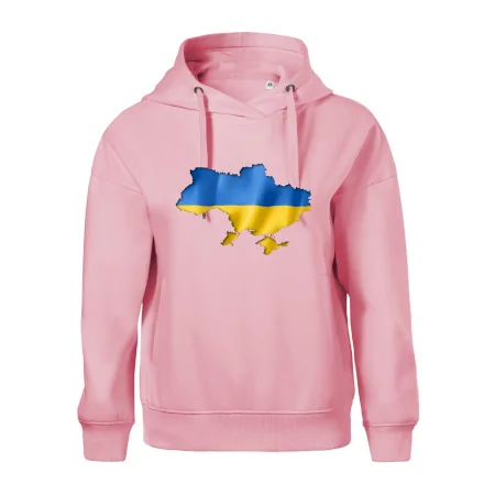 Ukrajina vlajka mapa