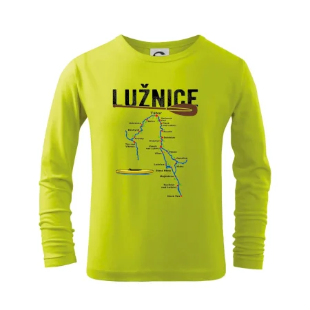 Mapa řeky Lužnice