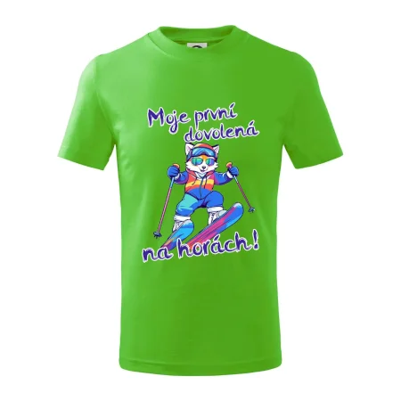 Moje první dovolená na horách modrá liška