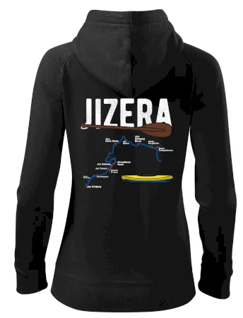 Mapa řeky Jizery