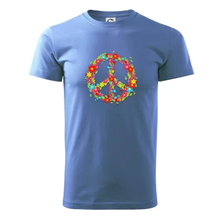 Peace symbol červené květiny