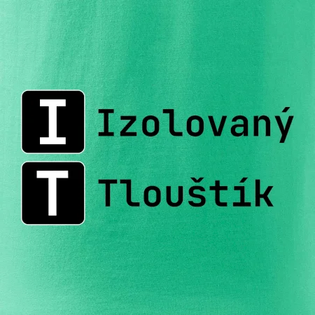 IT Nápis Izolovaný Tlouštík